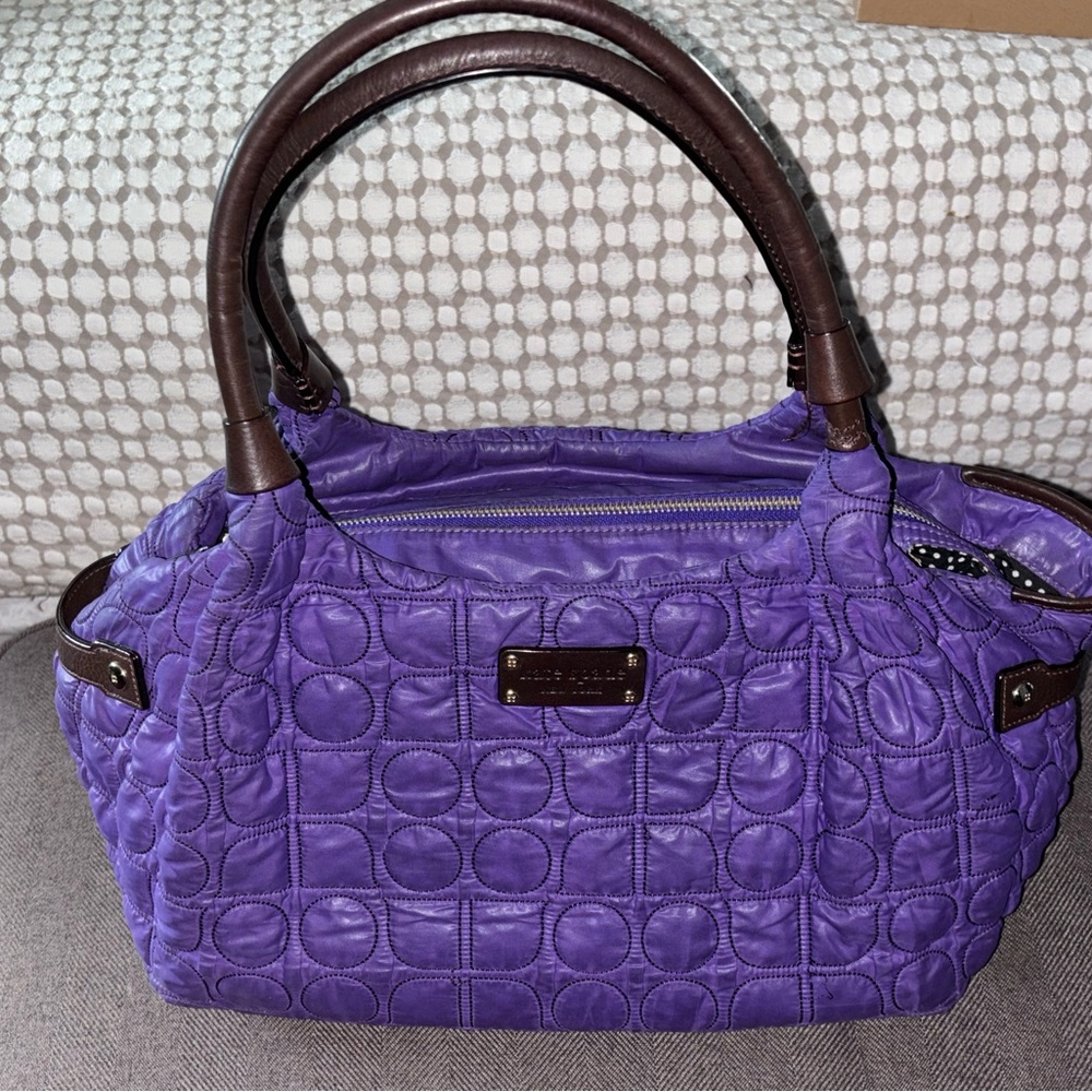 Purple Quilted Handbag